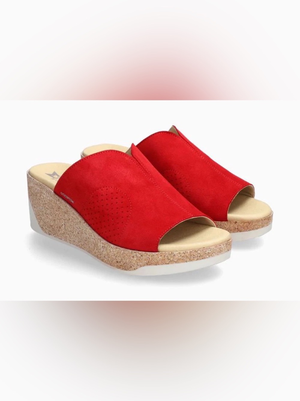 MEPHISTO GIULETTA Mule - SCARLET VELSPORT - 42/12 (runs small)